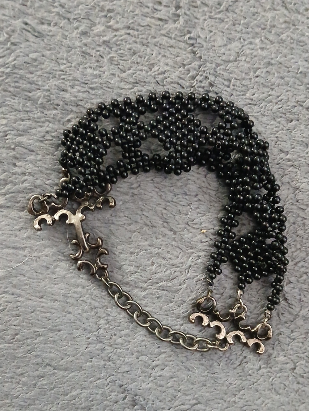 Black Beaded Multi-Strand Bracelet - Women Jewelry
